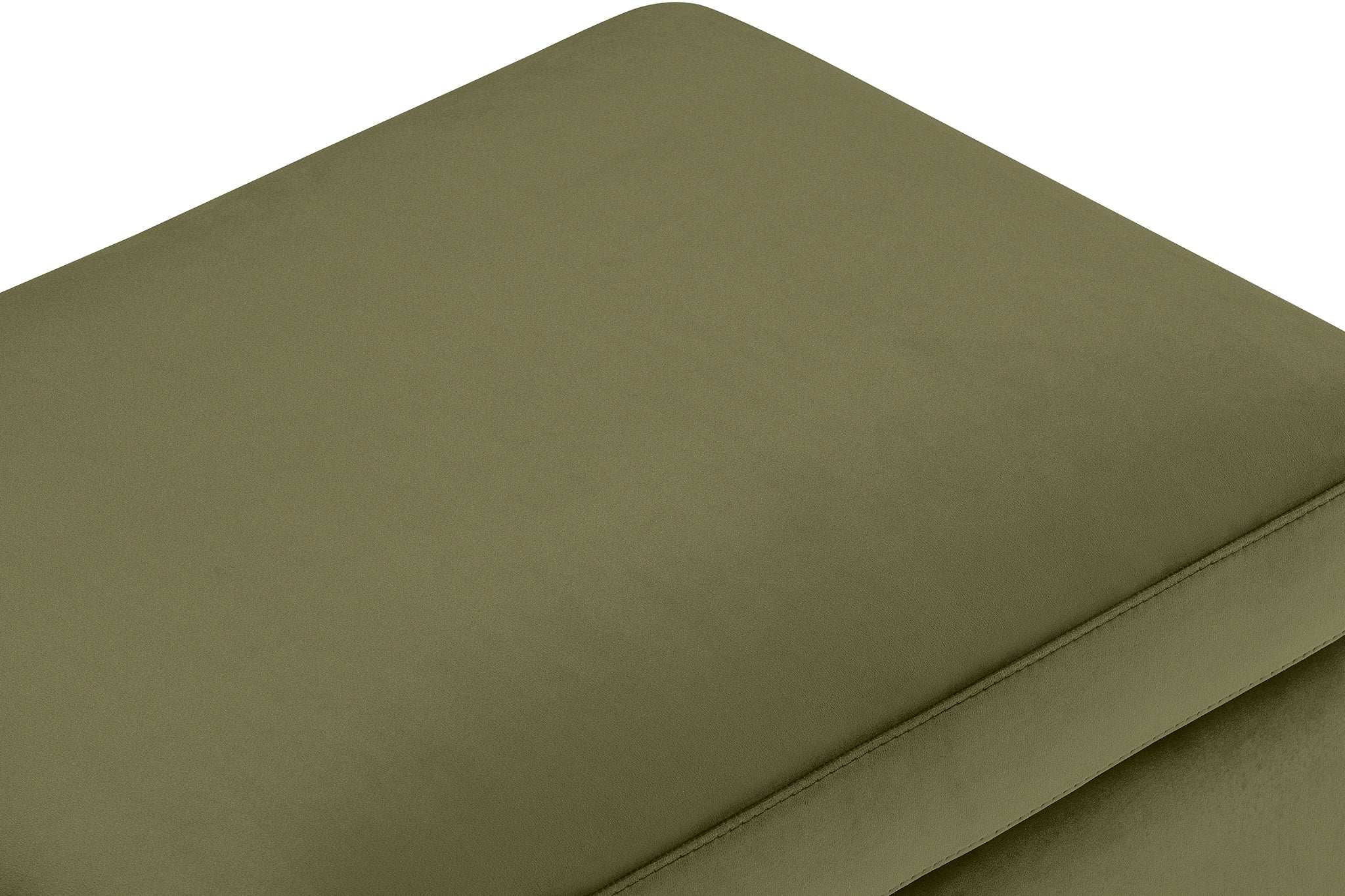 Pouf rangement Made in Italy en velours vert VULGANO