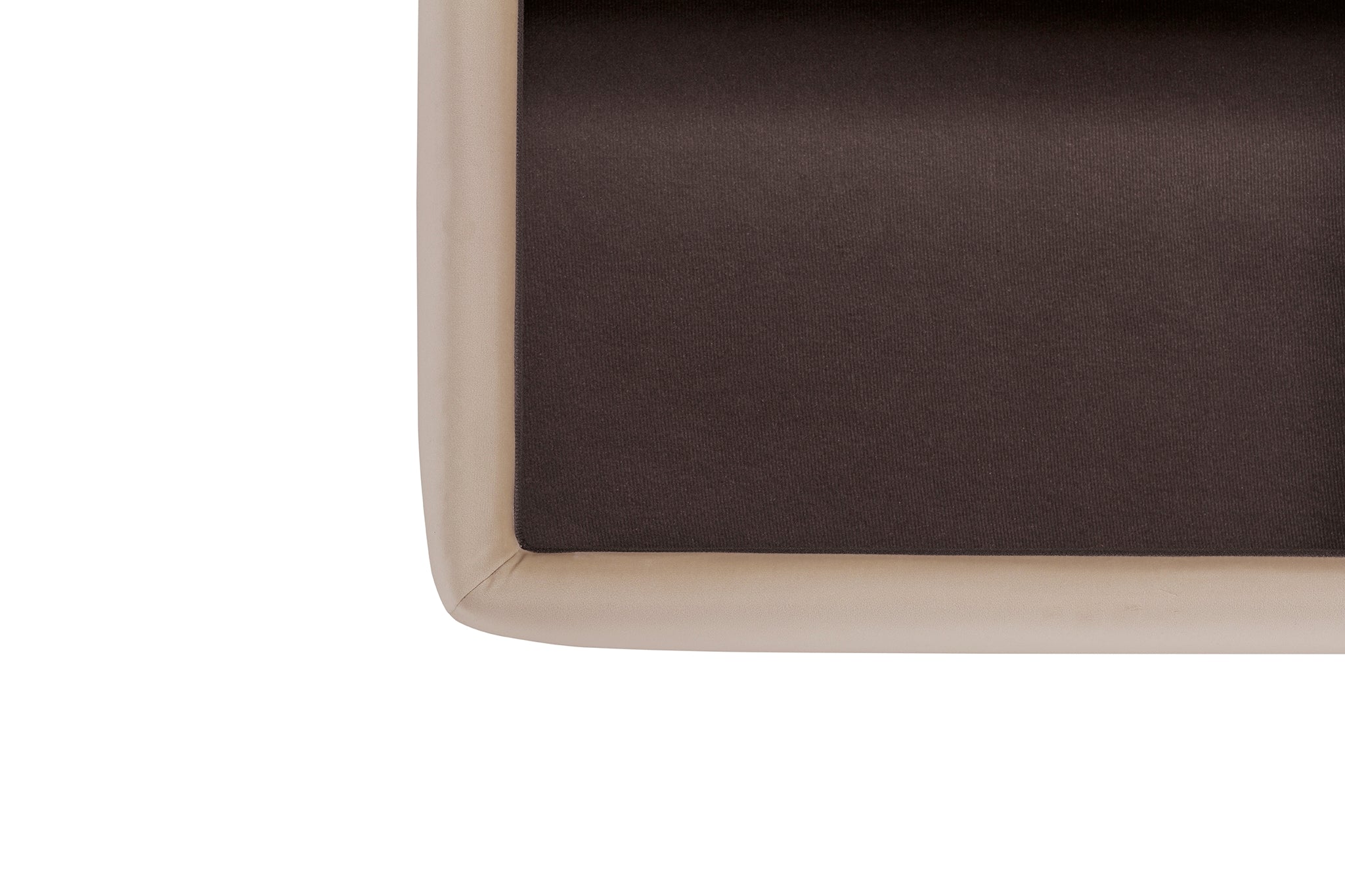 Banc VALSURA rangement Made in Italy matelassé en velours camel