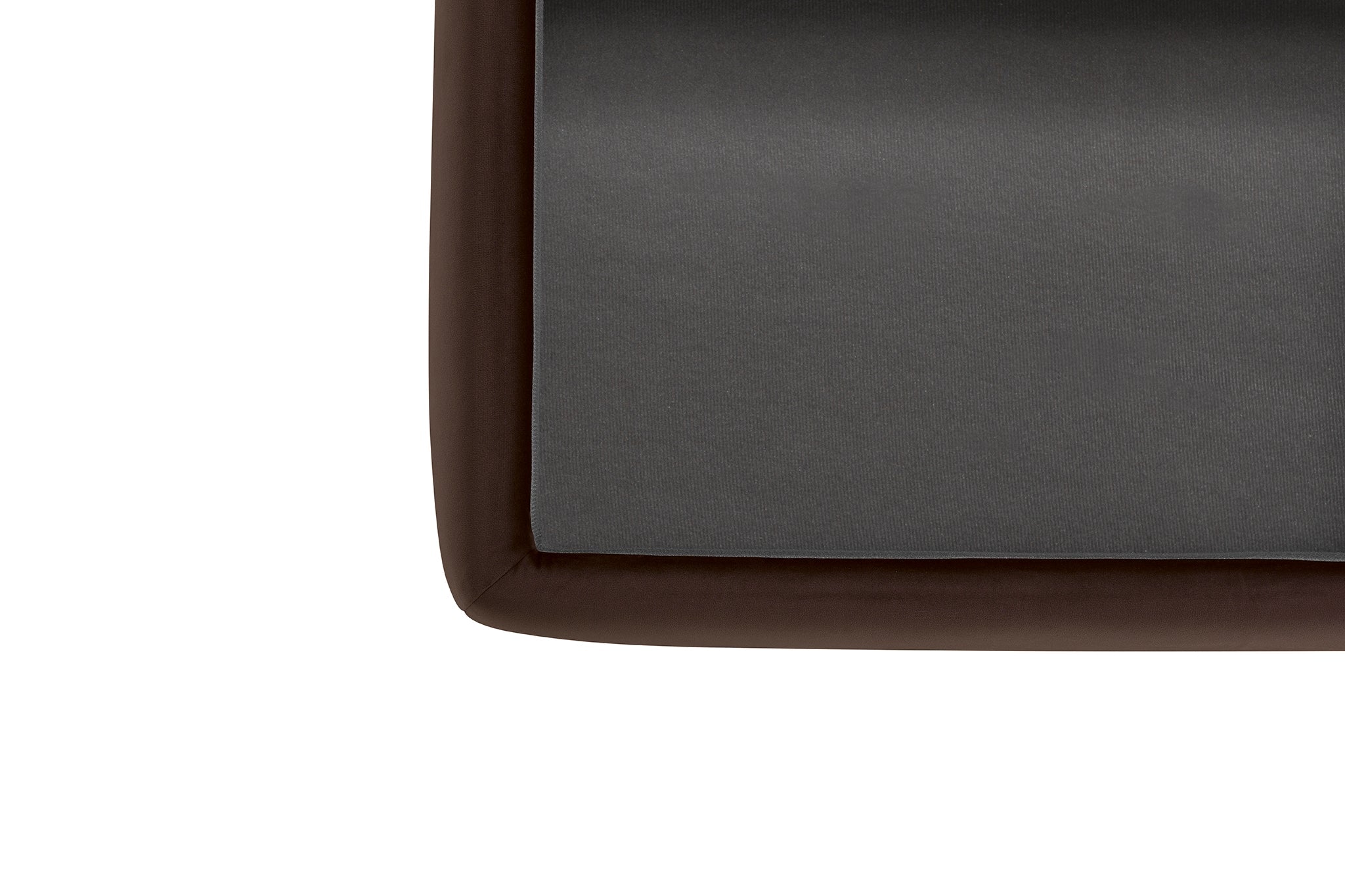 Banc VALSURA rangement Made in Italy matelassé en velours marron