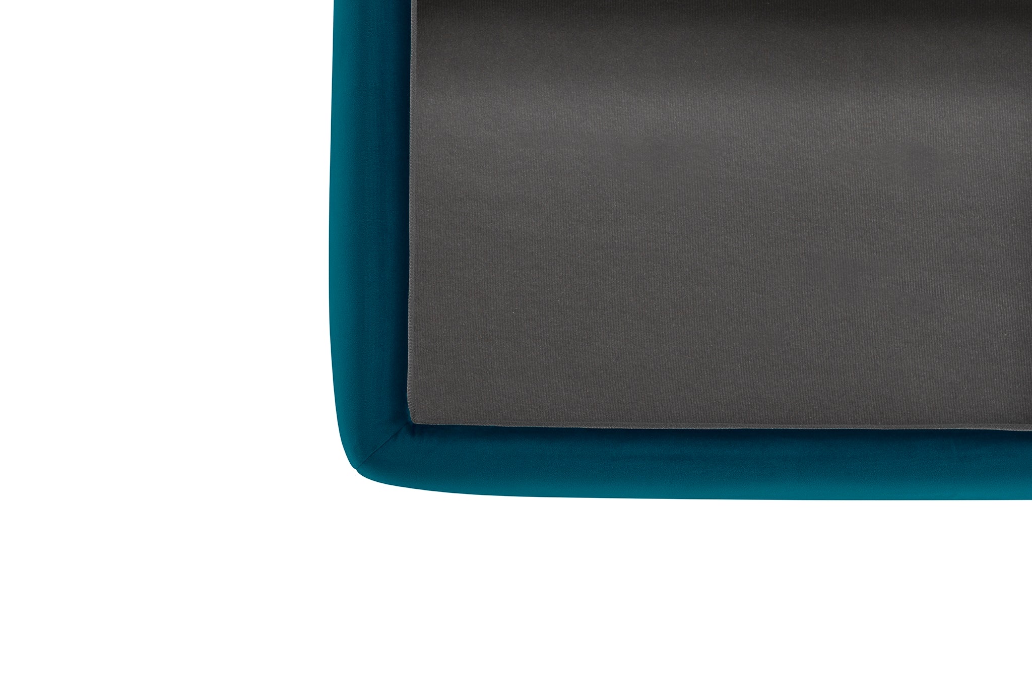 Banc VIANA rangement Made in Italy en velours pétrole