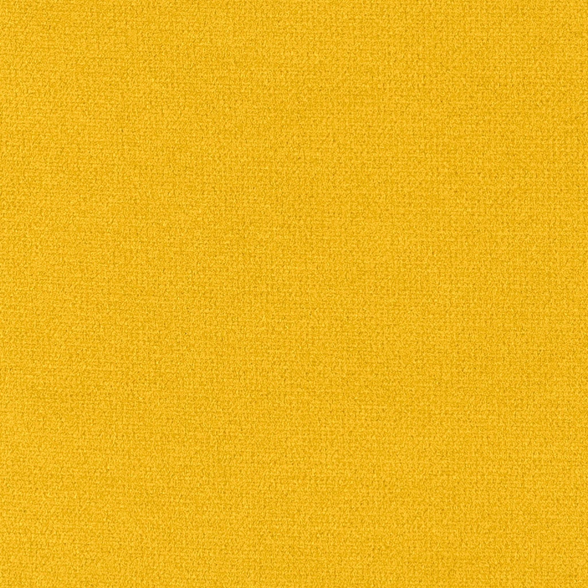 Pouf rangement rond Made in Italy en velours jaune avec pieds en métal - Peglia