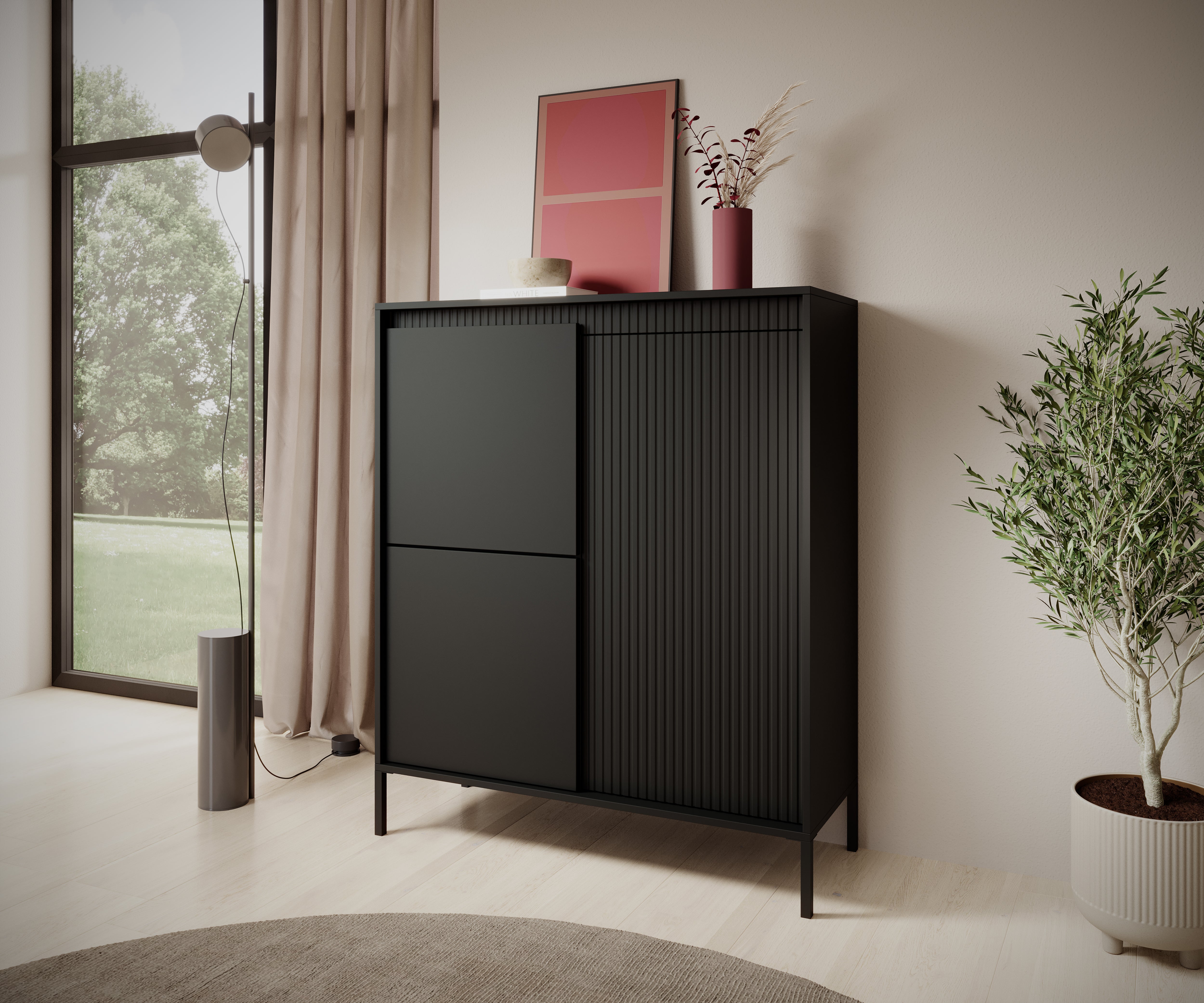 Credenza con 2 ante Nemi 103x123 cm