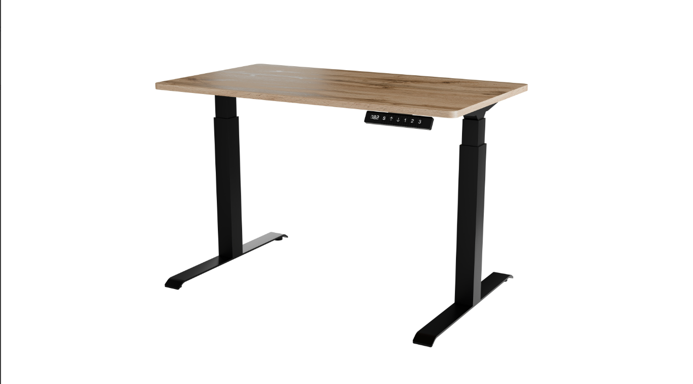 Bureau réglable avec pied en métal Cocoon