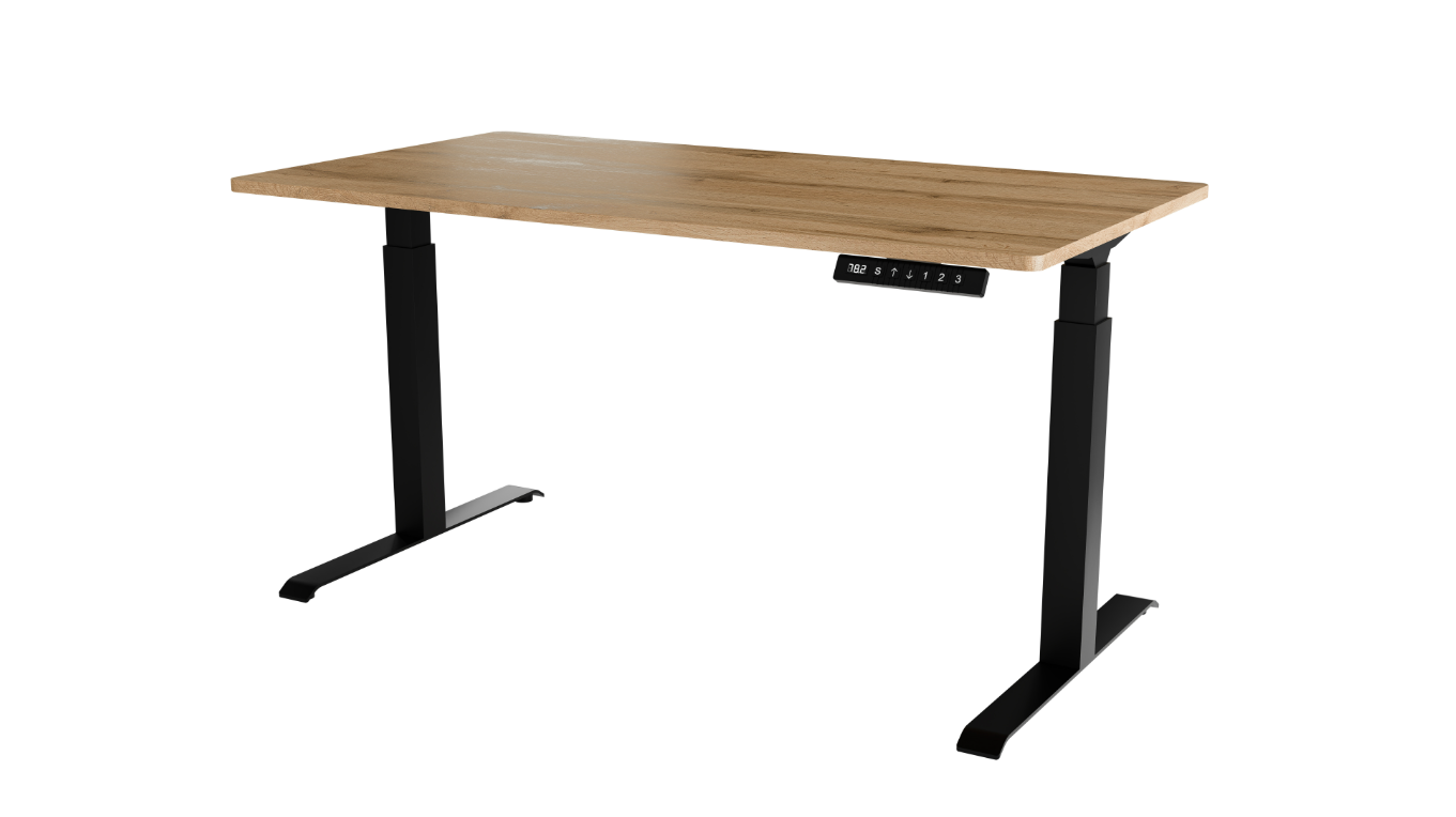 Bureau réglable avec pied en métal Cocoon