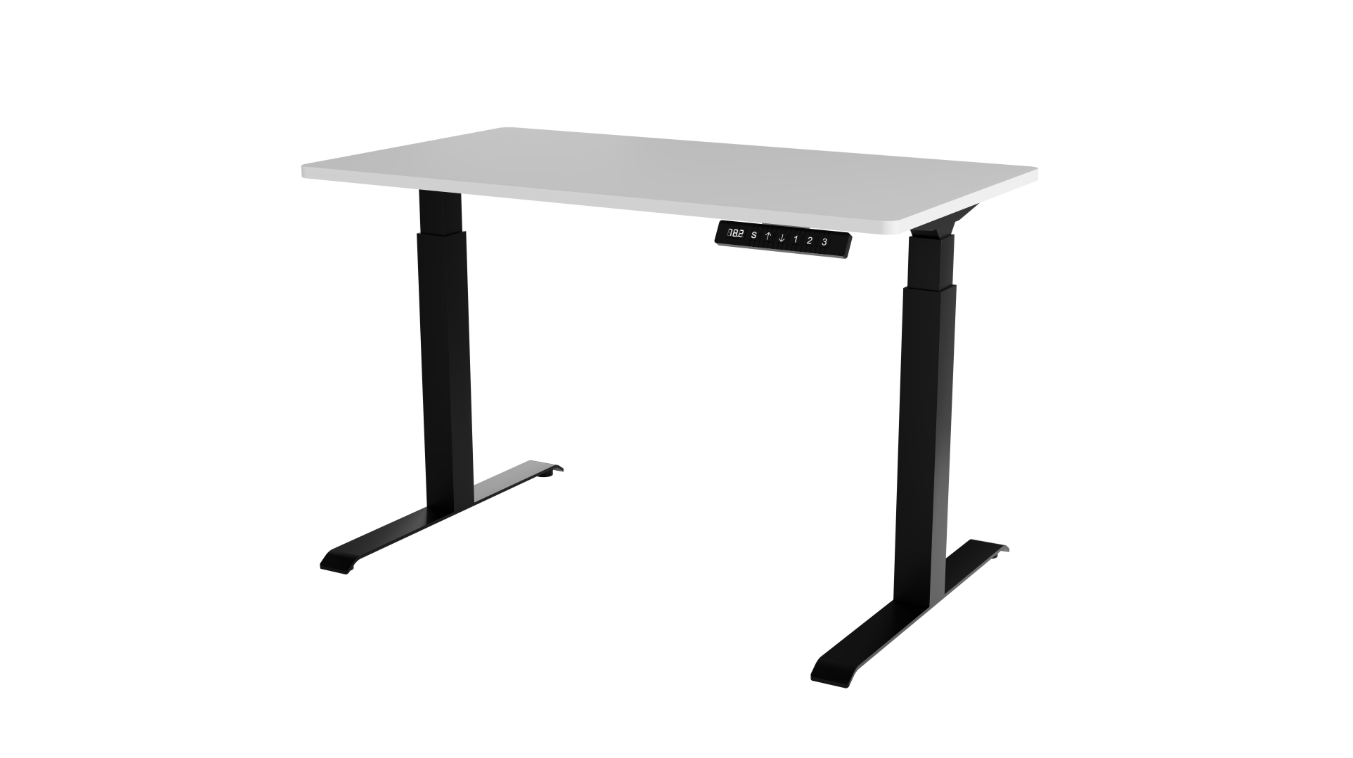 Bureau réglable avec pied en métal Cocoon