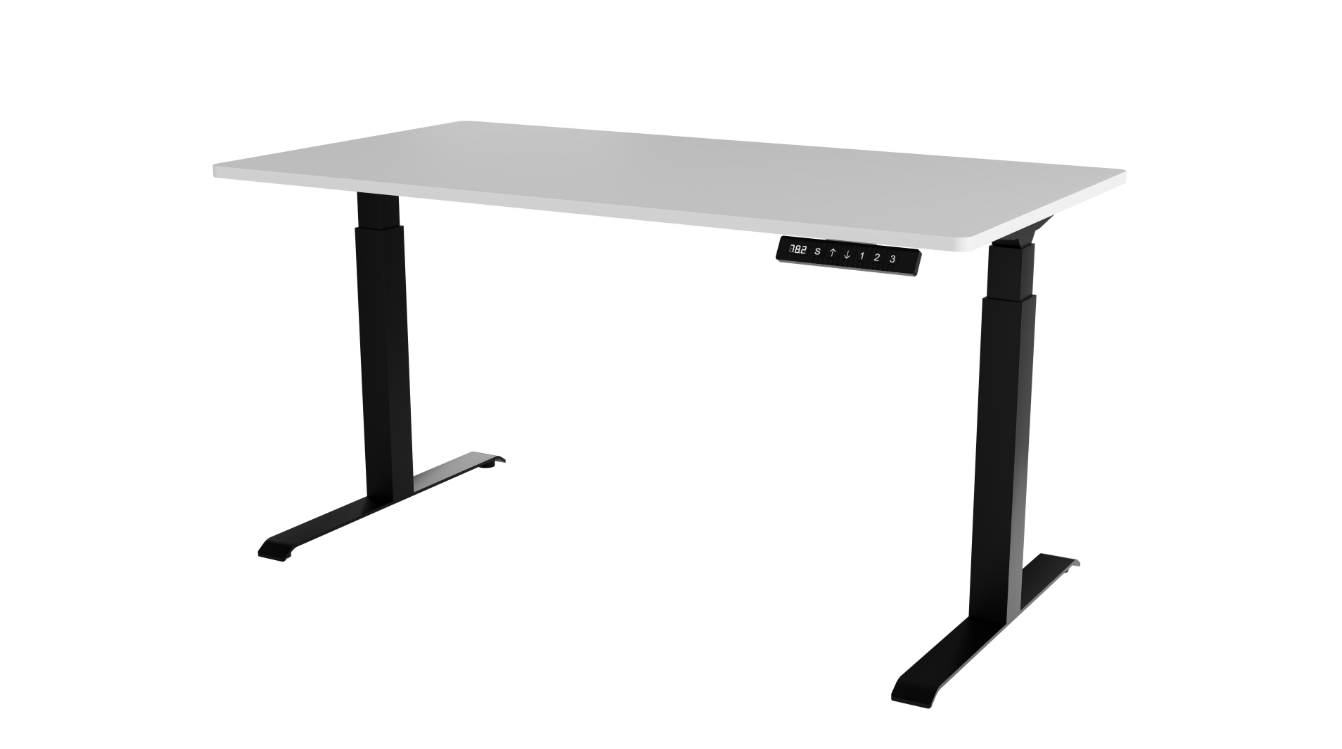 Bureau réglable avec pied en métal Cocoon