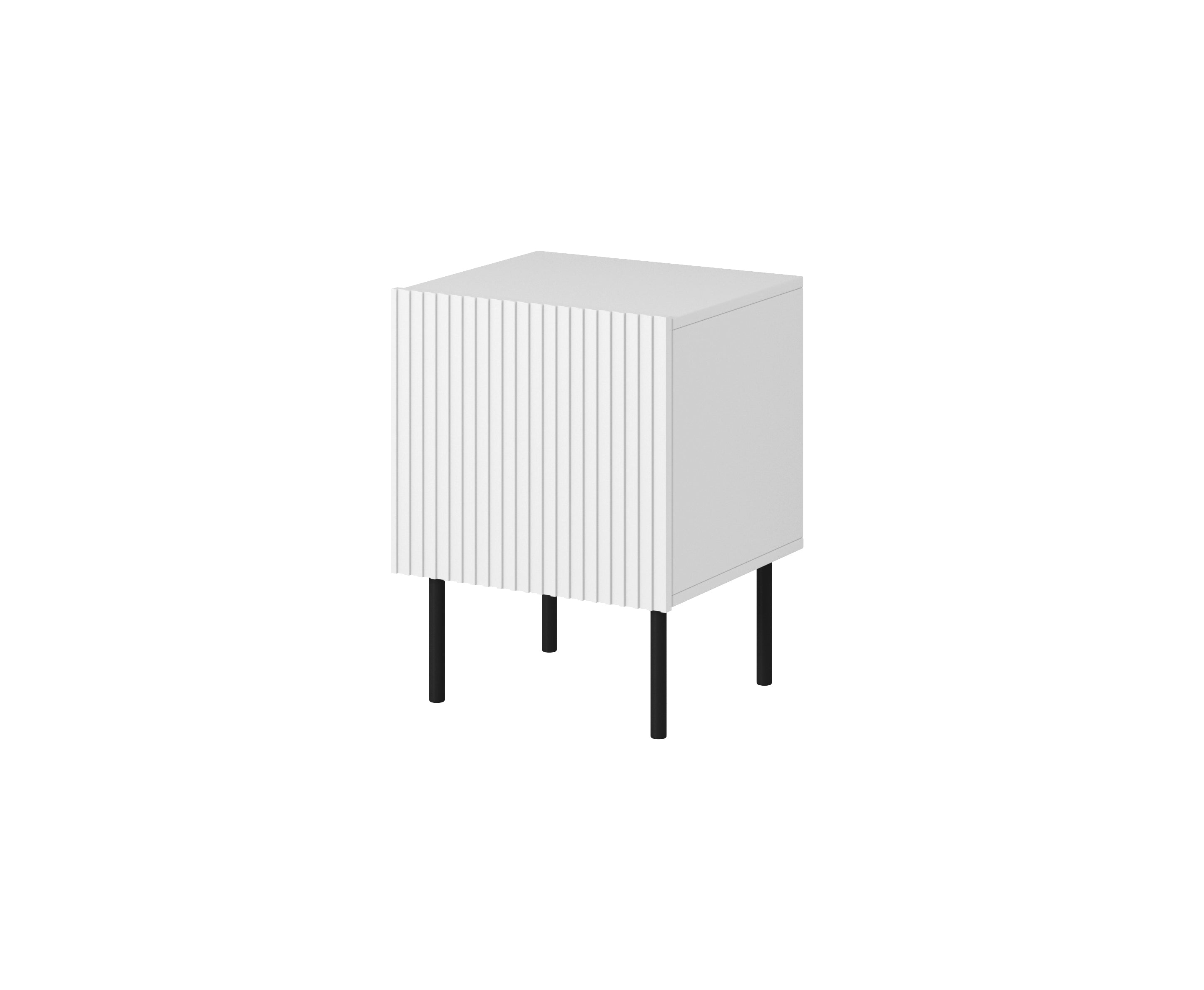 Table de chevet 1 porte avec pied en métal Bijou 45x51 cm