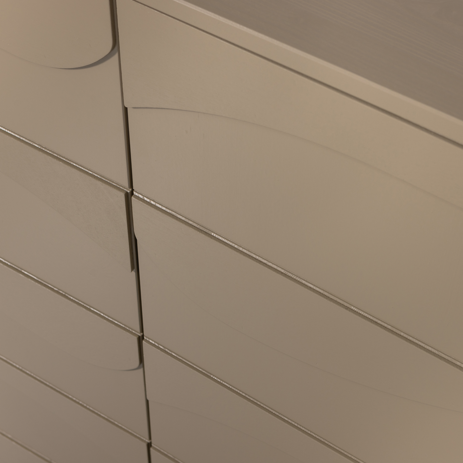 Buffet 2 portes effet 3D en bois de pin Teo 116x72 cm