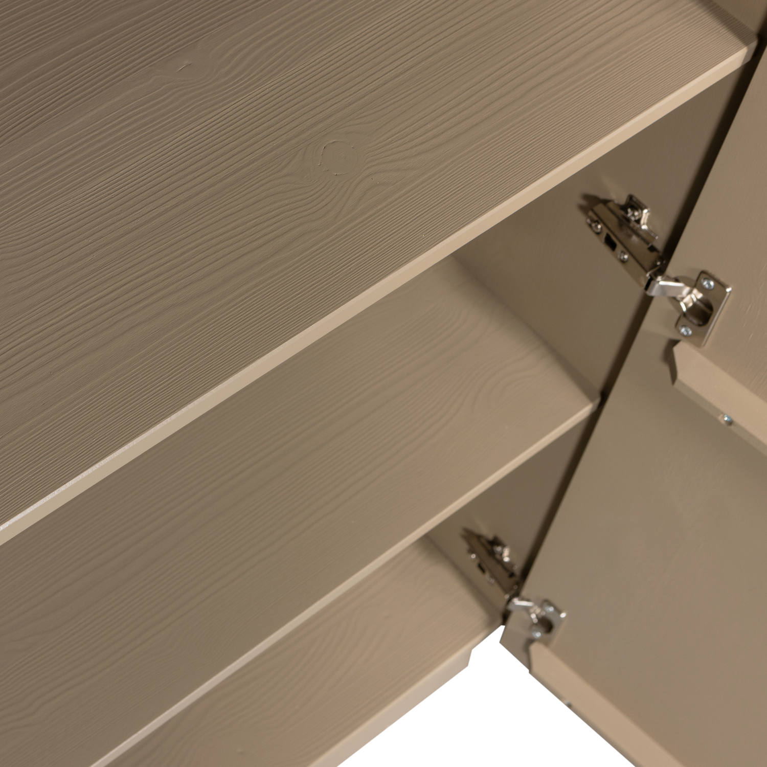 Buffet 2 portes effet 3D en bois de pin Teo 116x72 cm