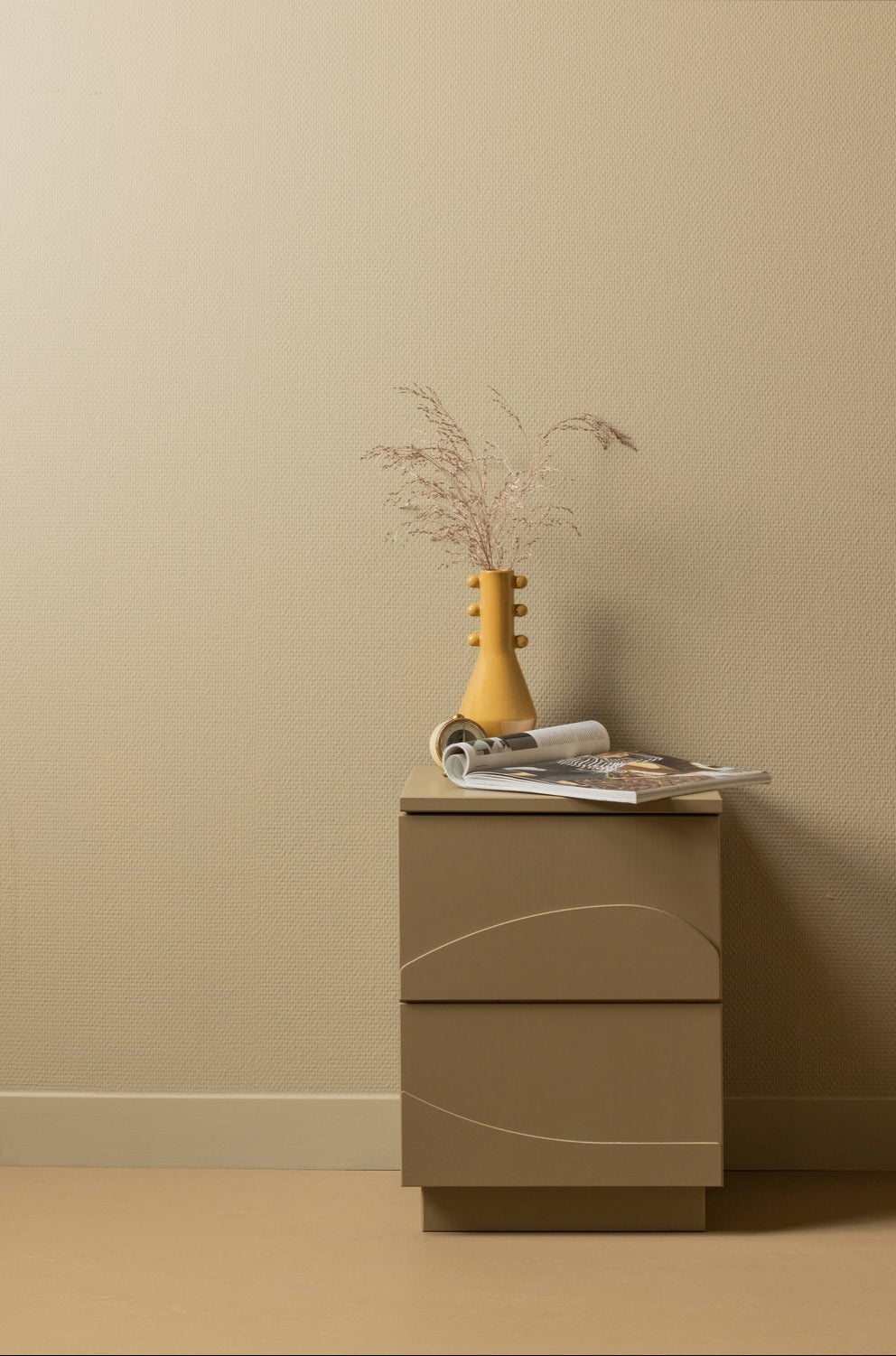 Table de chevet en bois de pin Teo 50x36 cm