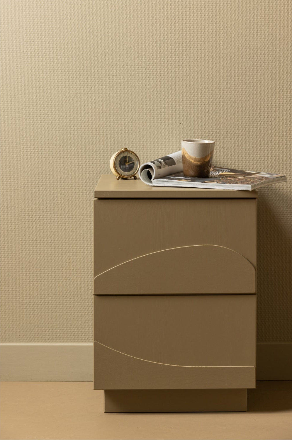 Table de chevet en bois de pin Teo 50x36 cm