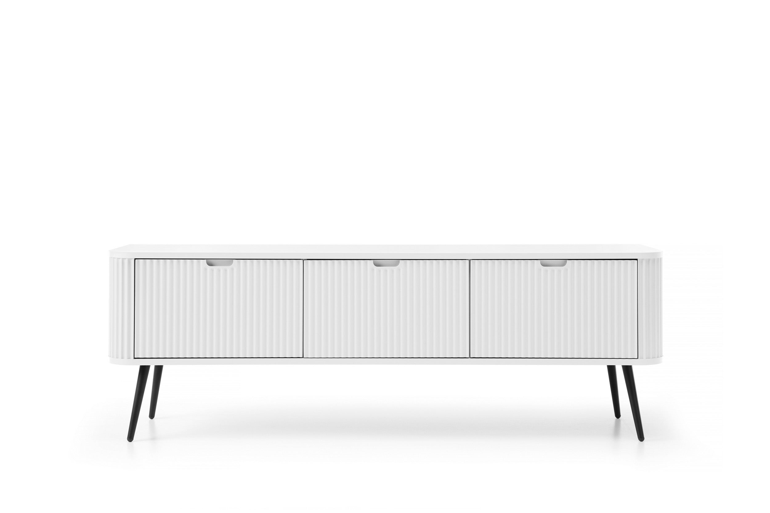 Meuble TV 3 portes avec pieds en métal Calisio 168x56 cm