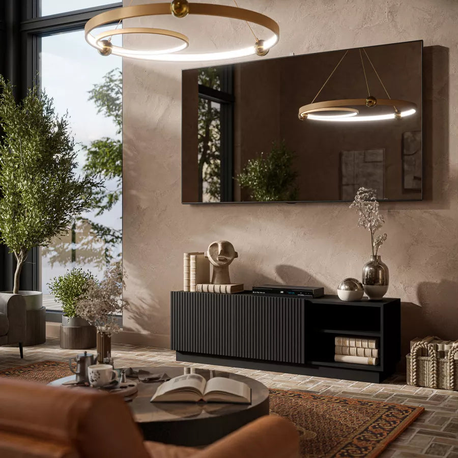 Meuble TV 2 portes Claire 150x48 cm