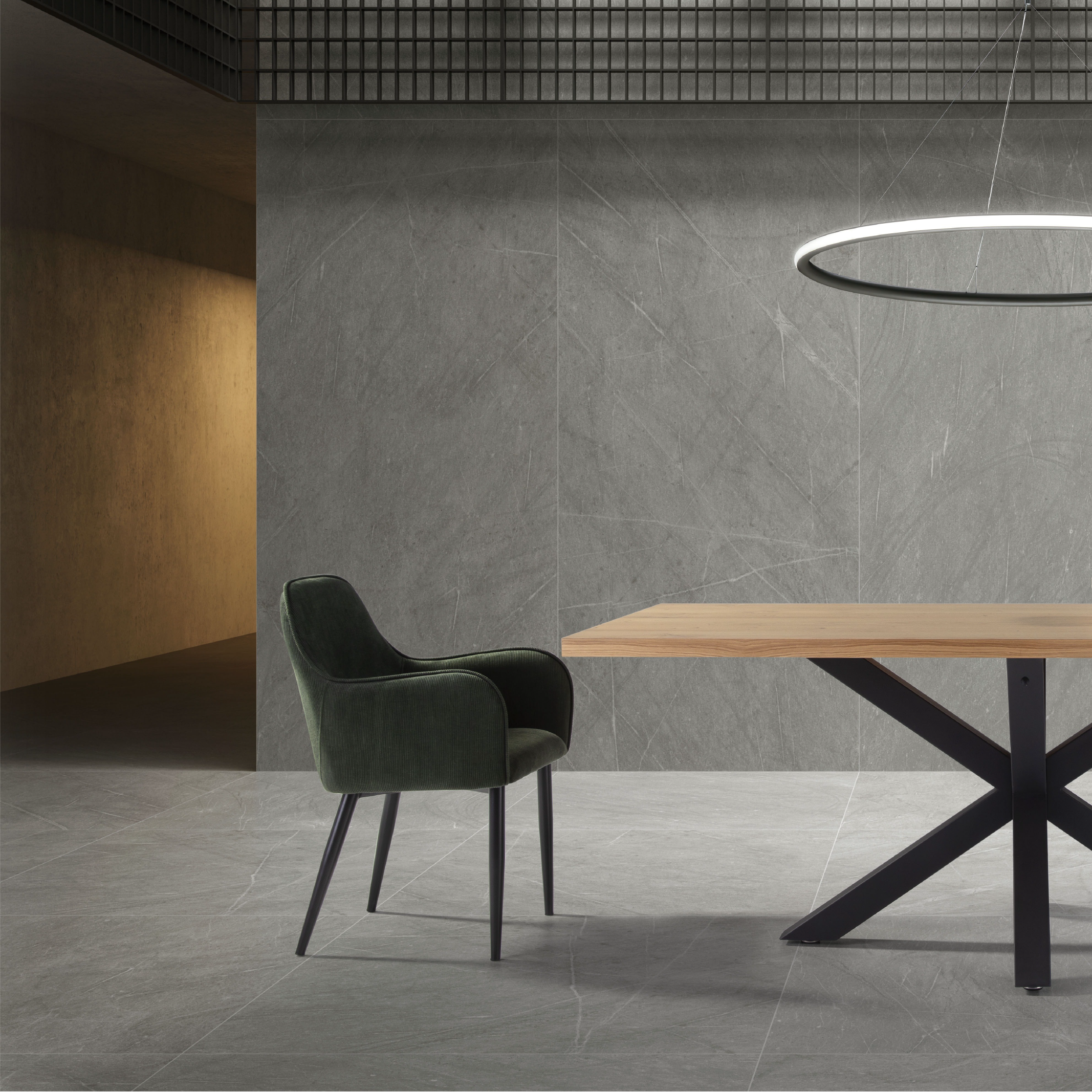 Lot de 2 chaises Sava vert foncé