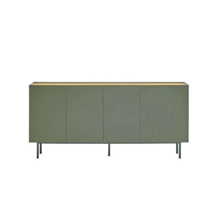 Buffet 4 portes 165x40 cm Arista de Teulat vert