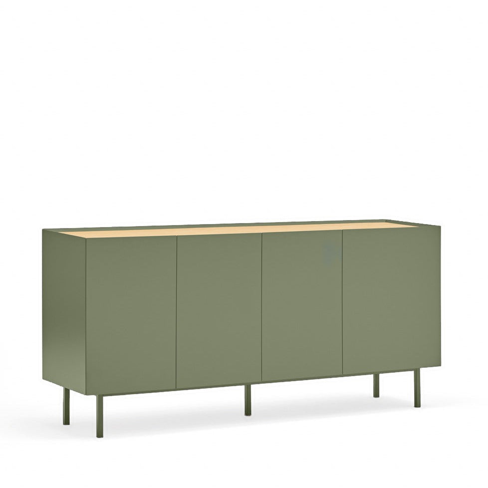 Buffet 4 portes 165x40 cm Arista de Teulat vert