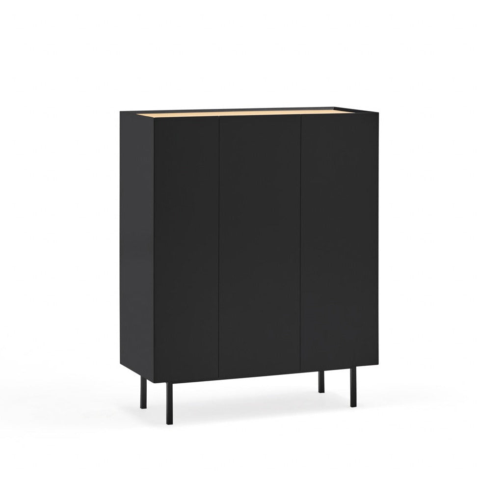 Buffet 3 portes 95x120 cm Arista de Teulat noir