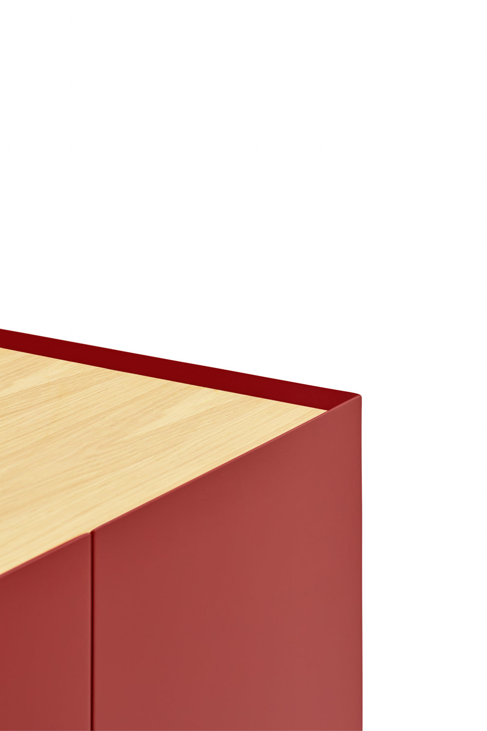 Buffet 3 portes 95x120 cm Arista de Teulat rouge