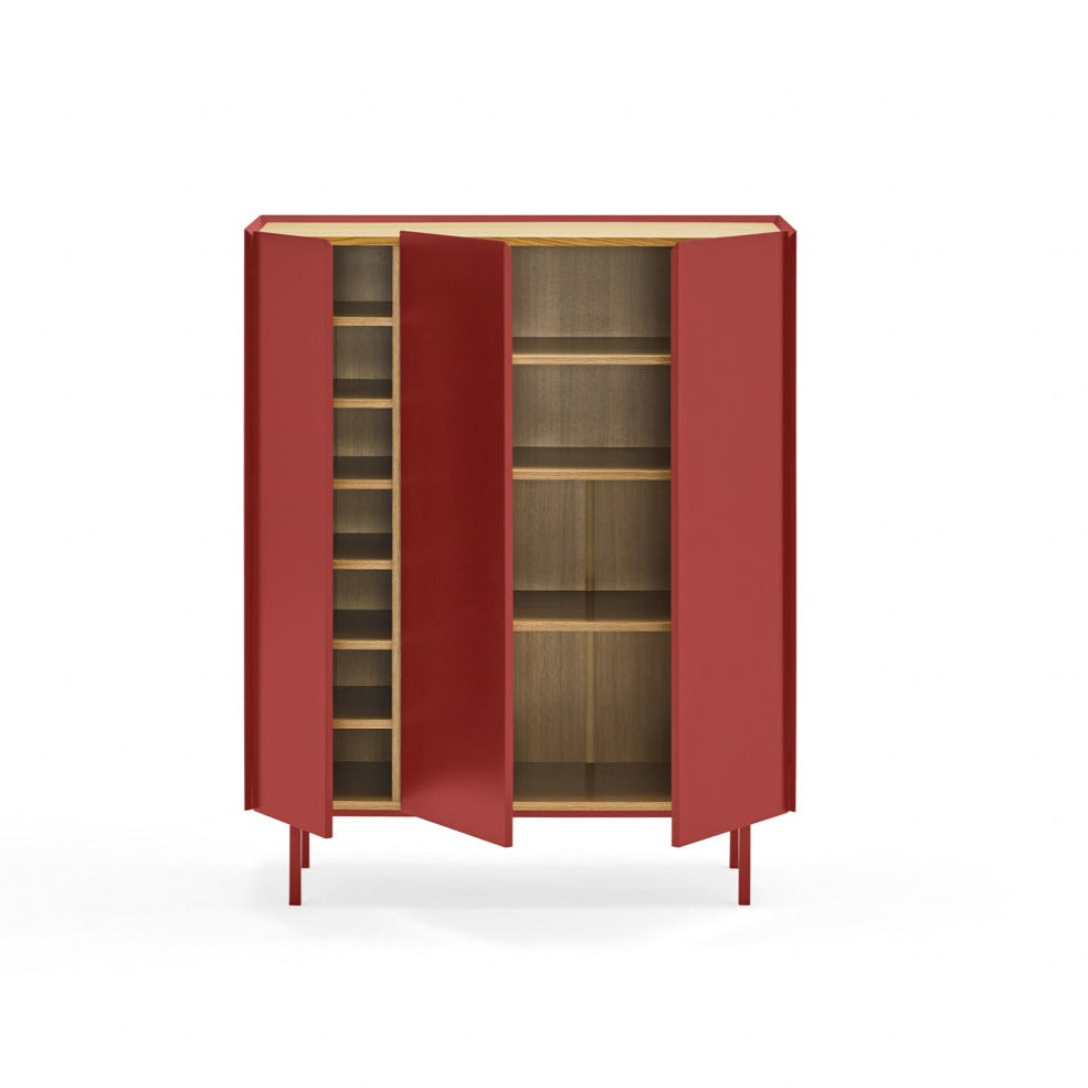 Buffet 3 portes 95x120 cm Arista de Teulat rouge