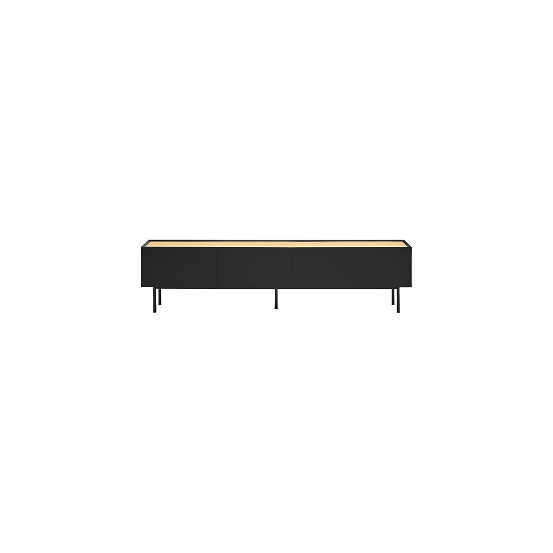 Meuble TV 180x40 cm Arista de Teulat noir