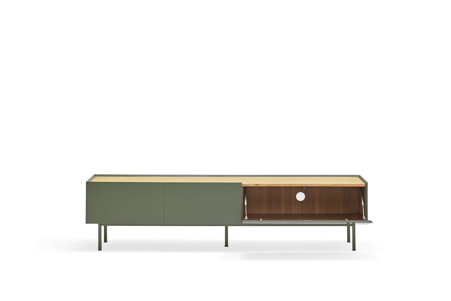 Meuble TV 180x40 cm Arista de Teulat vert