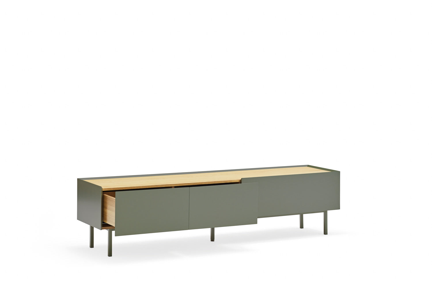 Meuble TV 180x40 cm Arista de Teulat vert