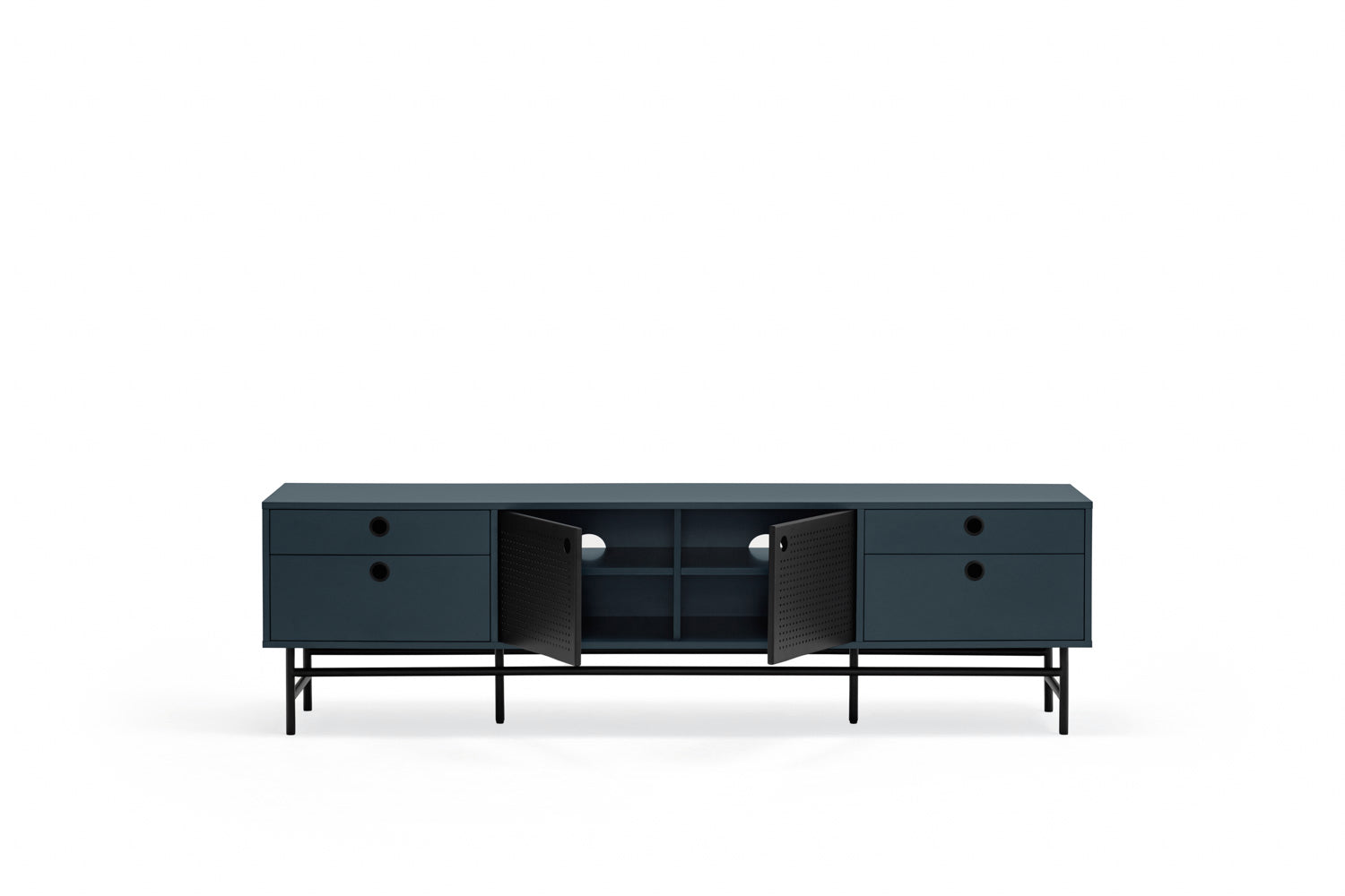 Meuble TV 180x40 cm Punto de Teulat bleu