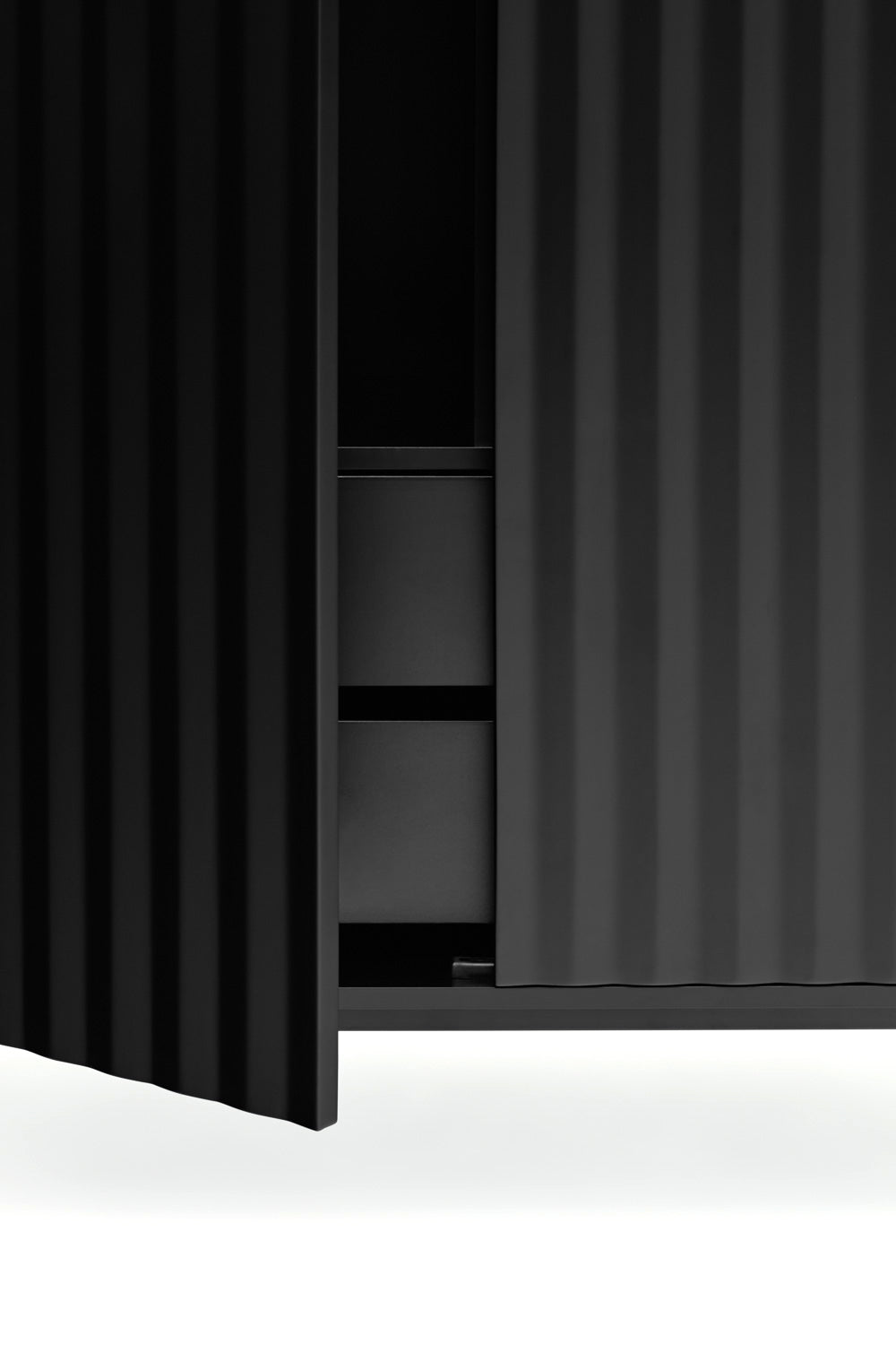 Buffet moderne 2 portes 97x130 cm Sierra de Teulat noir