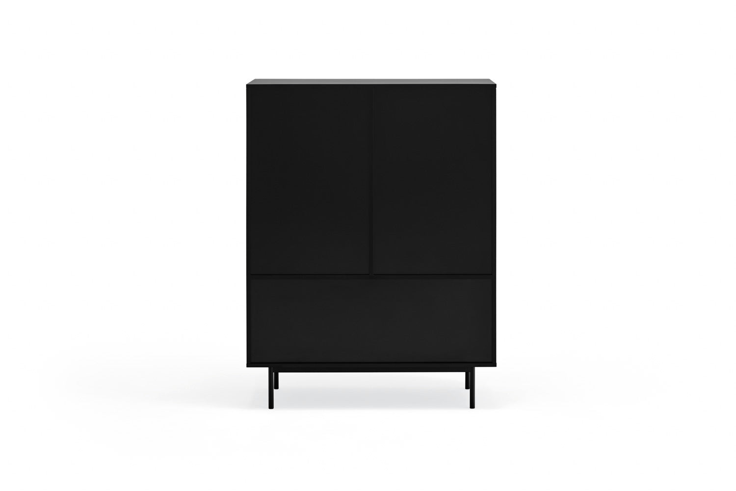 Buffet moderne 2 portes 97x130 cm Sierra de Teulat noir