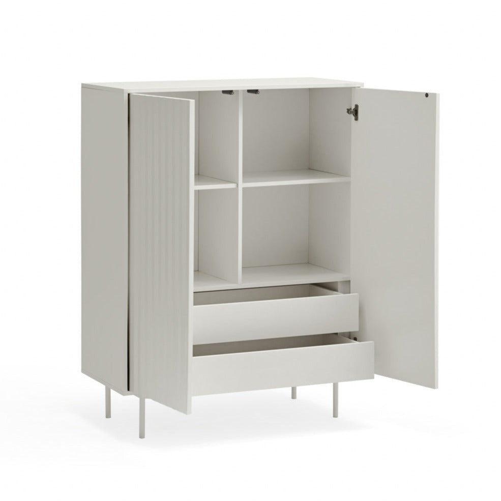 Buffet 2 portes 97x130 cm Sierra de Teulat blanc 
