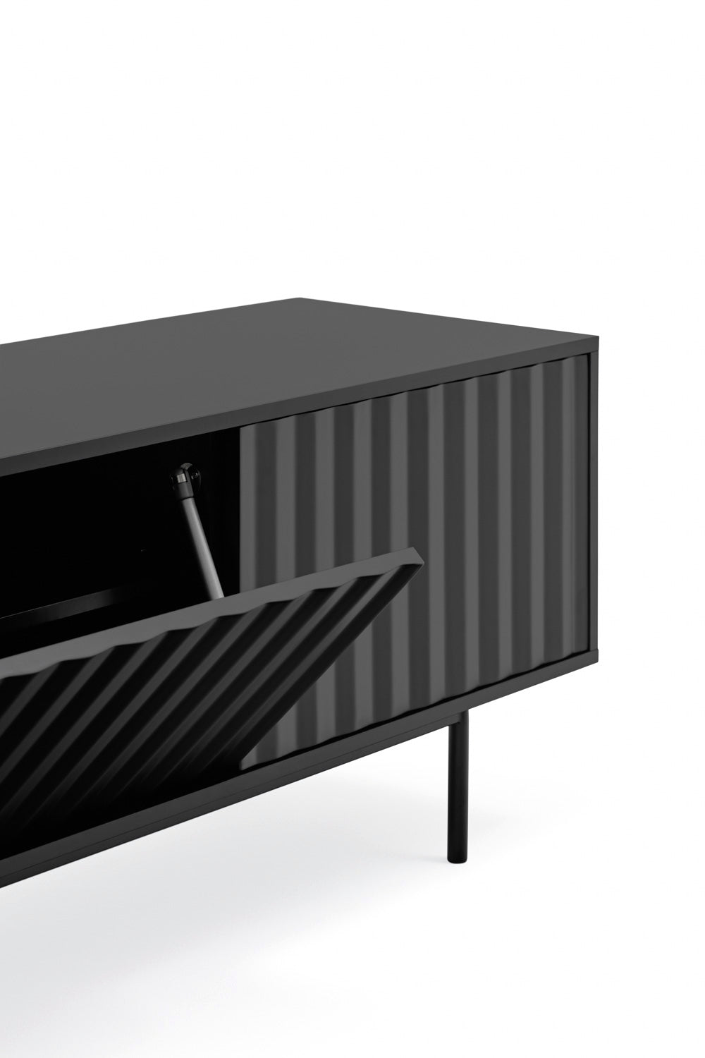 Meuble TV 180x40 cm Sierra de Teulat noir