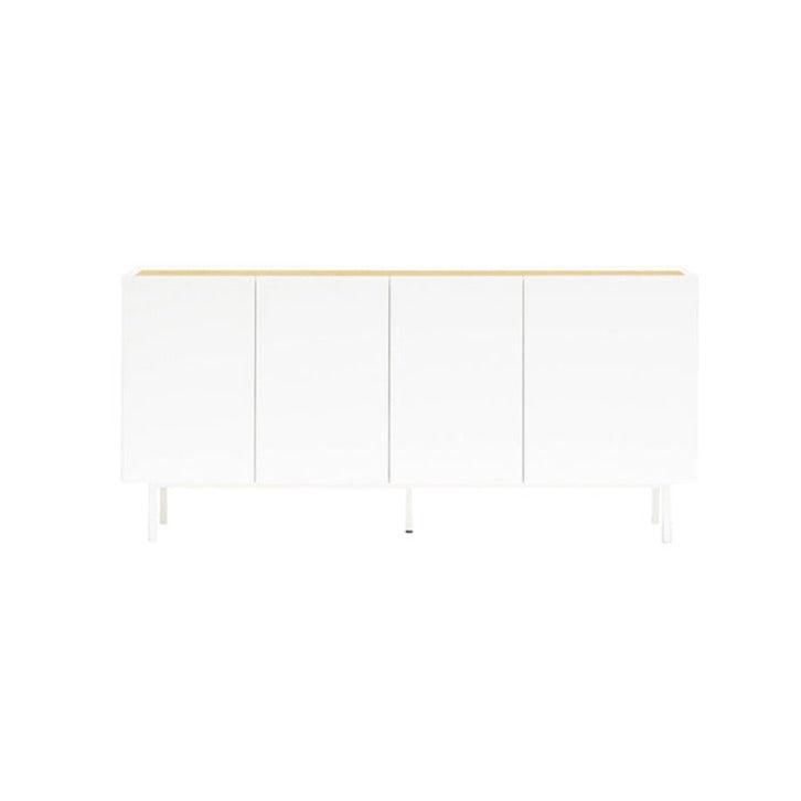 Buffet 4 portes 165x40 cm Arista de Teulat blanc