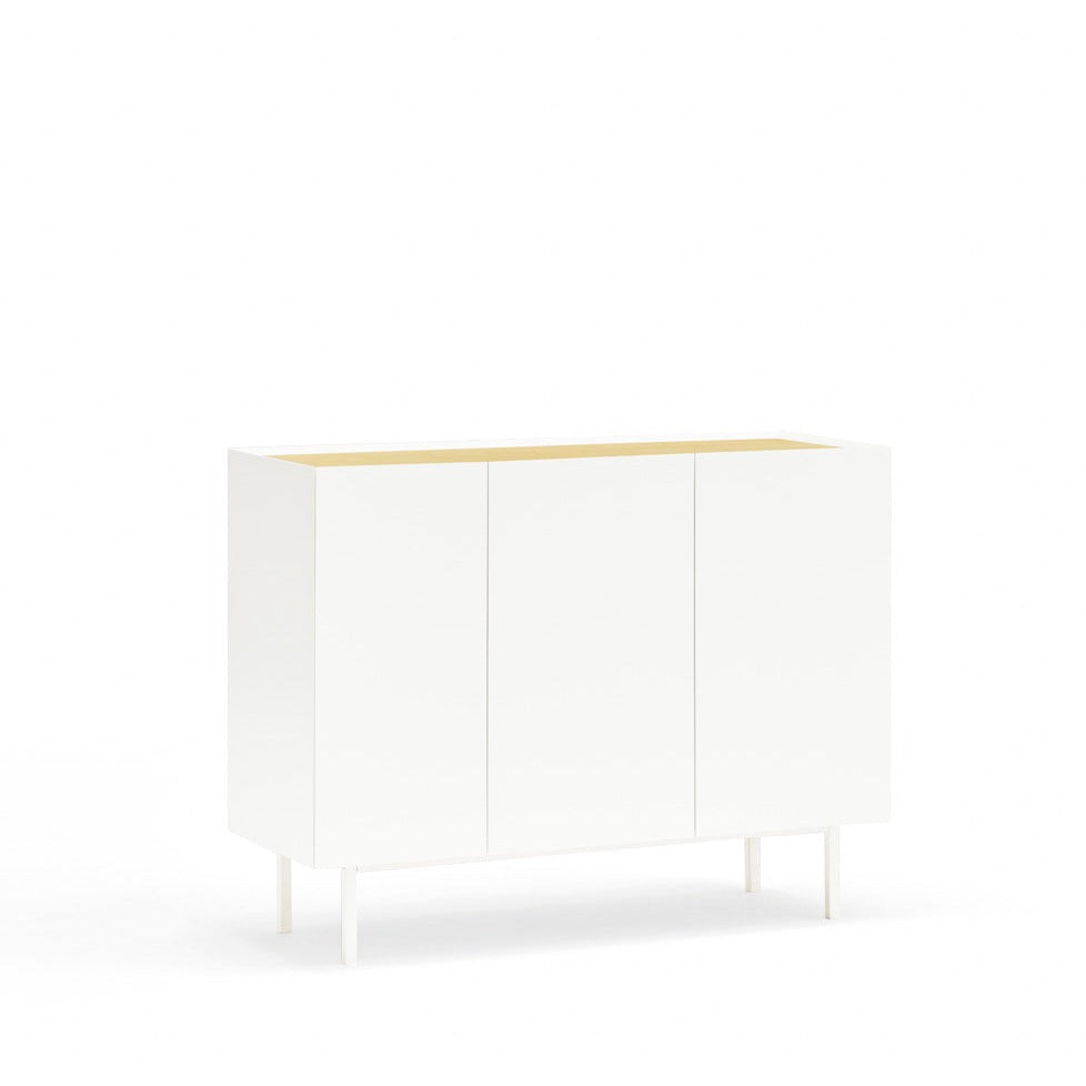 Buffet 3 portes 110x40 cm Arista de Teulat blanc