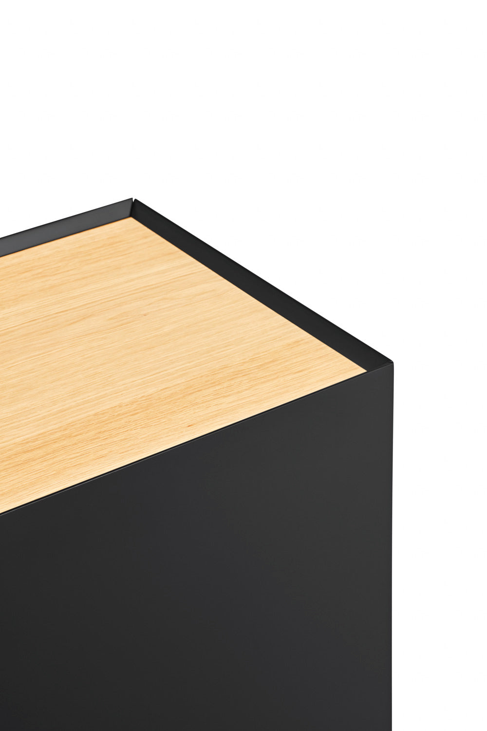 Buffet 3 portes 110x40 cm Arista de Teulat noir