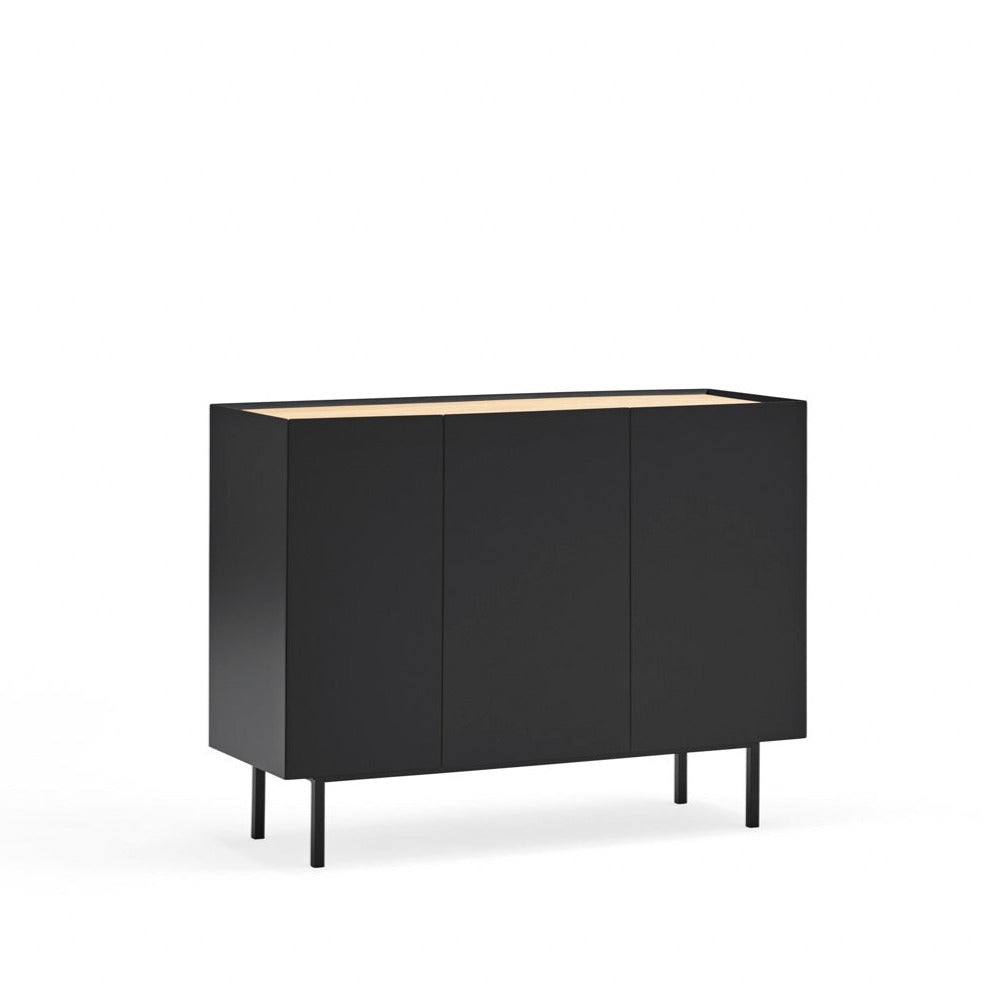 Buffet 3 portes 110x40 cm Arista de Teulat noir