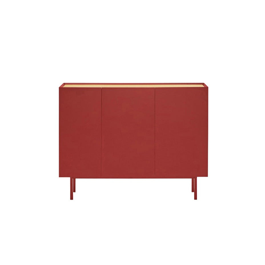 Buffet 3 portes 110x40 cm Arista de Teulat rouge