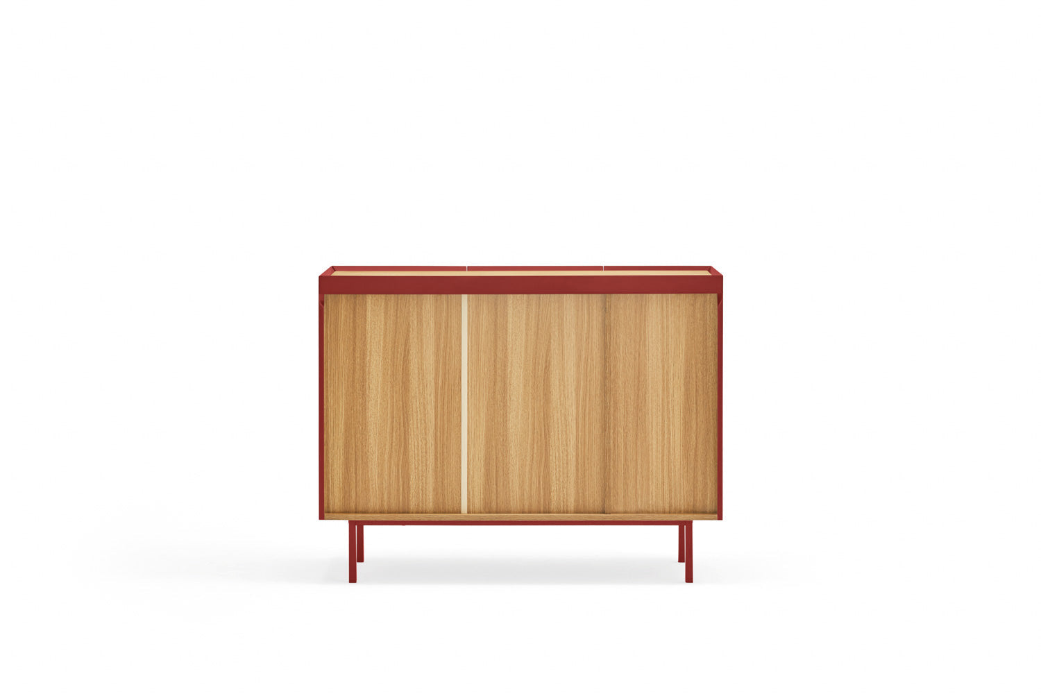 Buffet 3 portes 110x40 cm Arista de Teulat rouge