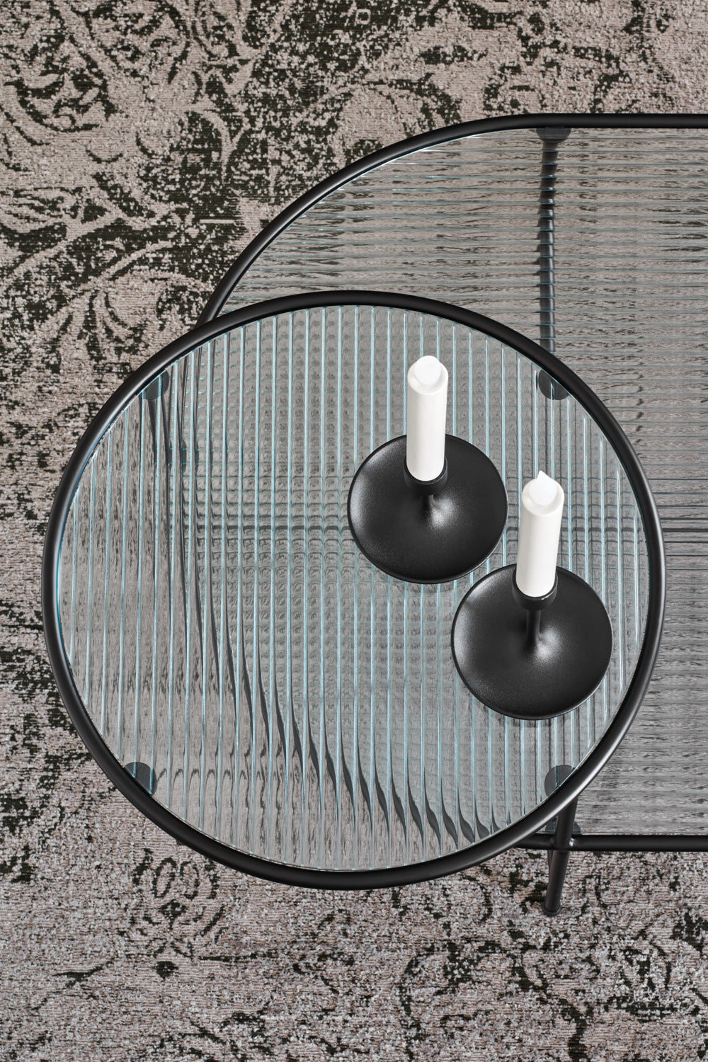 Lot de 2 tables basses 120x60 cm Nix de Teulat noires