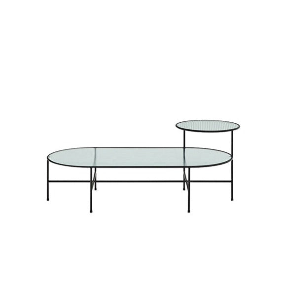 Lot de 2 tables basses 120x60 cm Nix de Teulat noires