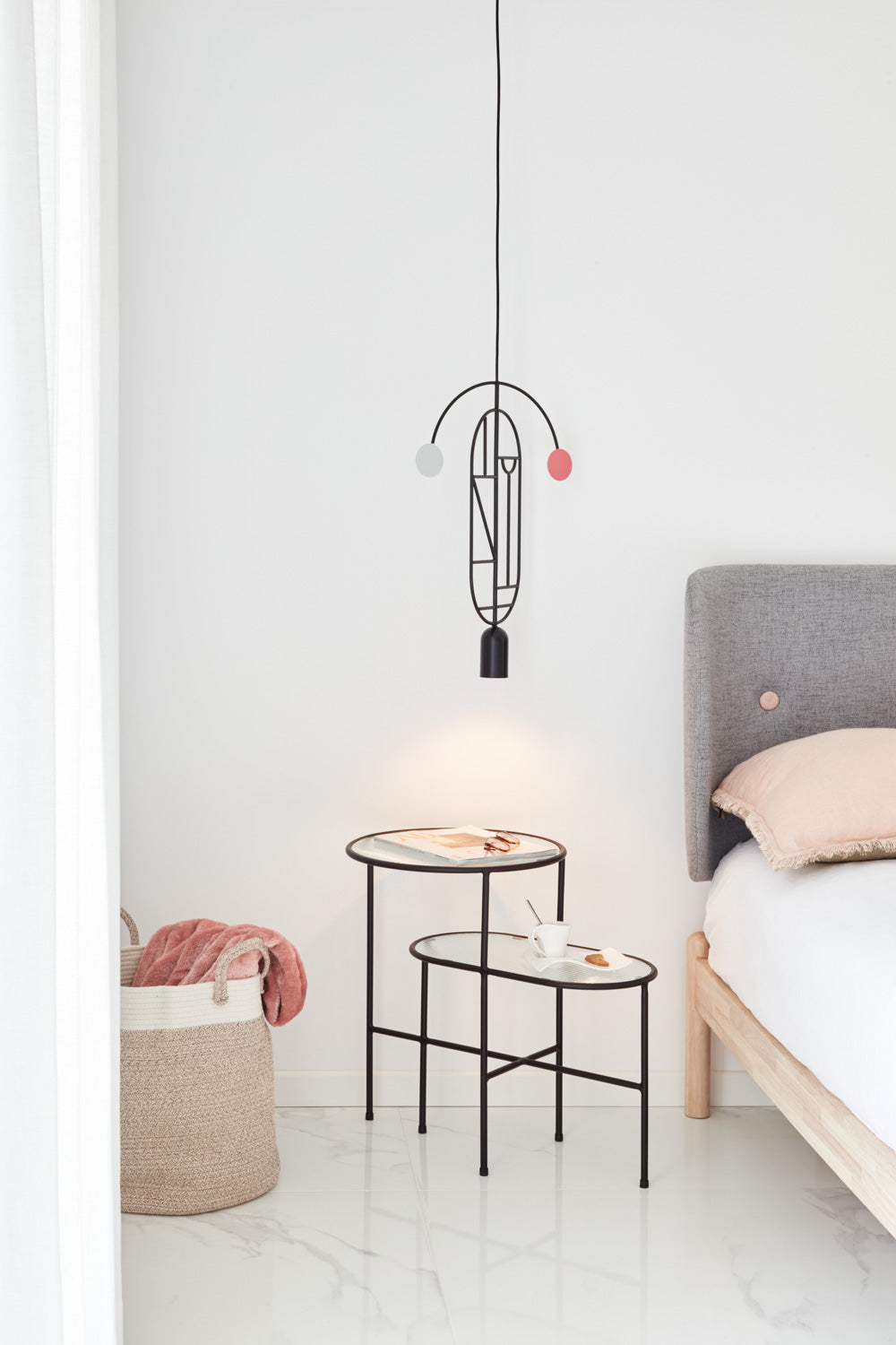 Lot de 2 tables basses 60x40 cm Nix de Teulat noires