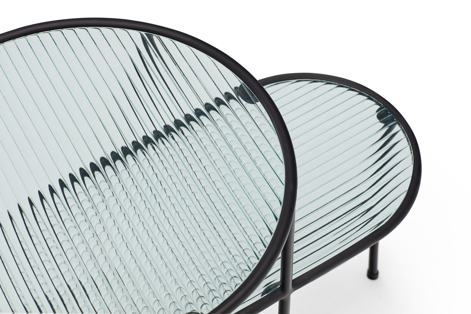 Lot de 2 tables basses 60x40 cm Nix de Teulat noires