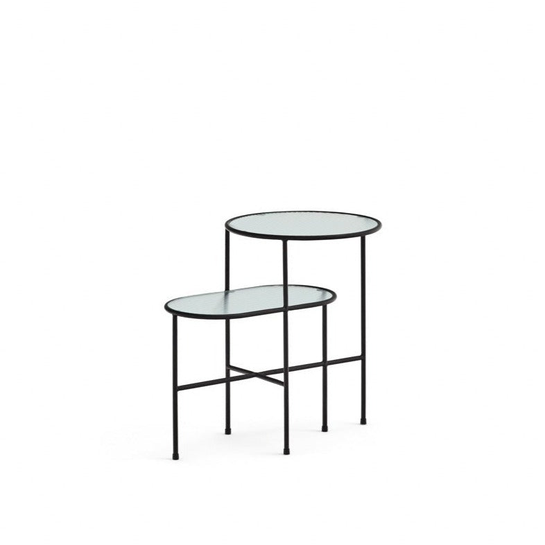 Lot de 2 tables basses 60x40 cm Nix de Teulat noires