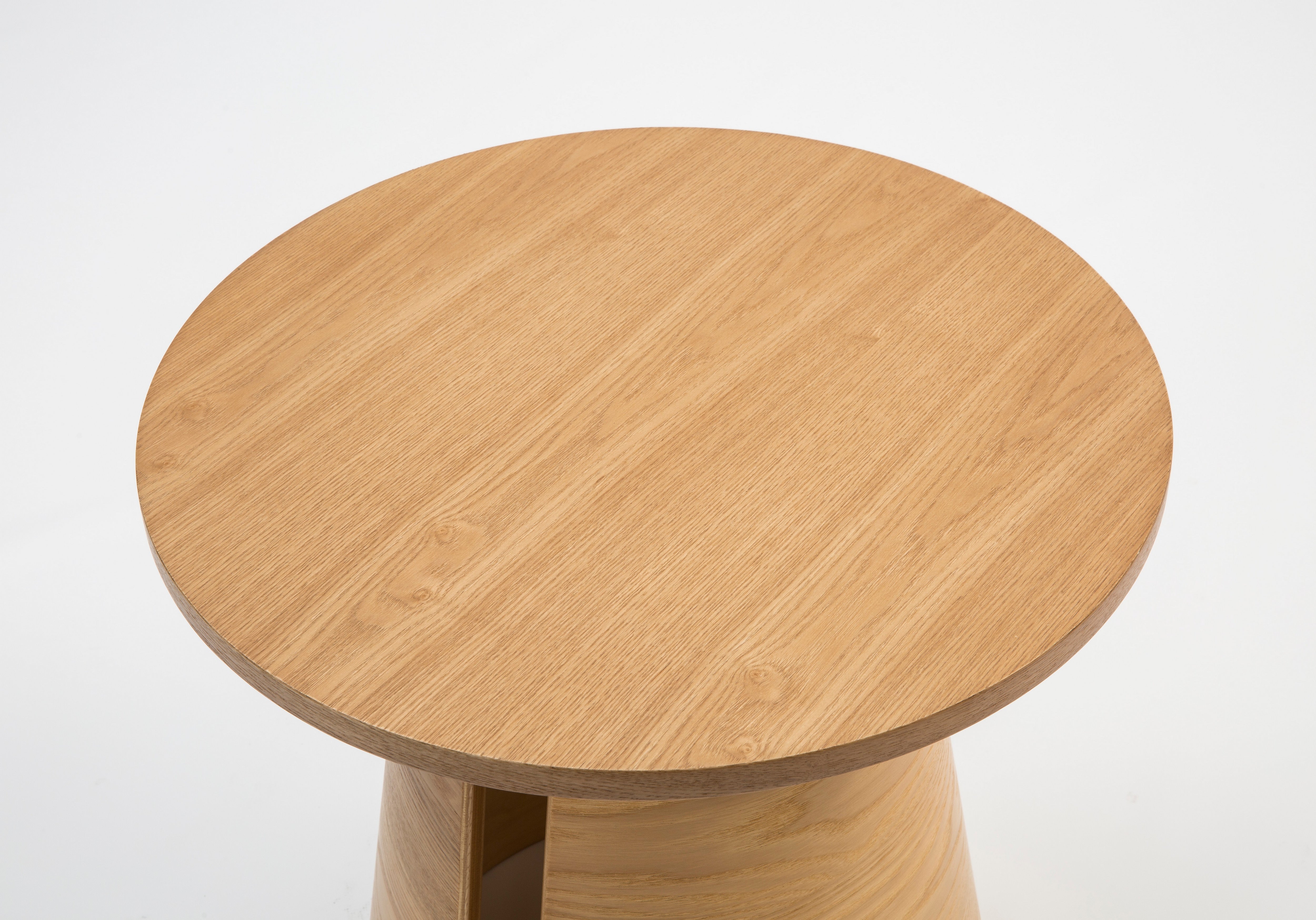 Table basse ronde Ø50 h50 cm Cep de Teulat en bois naturel