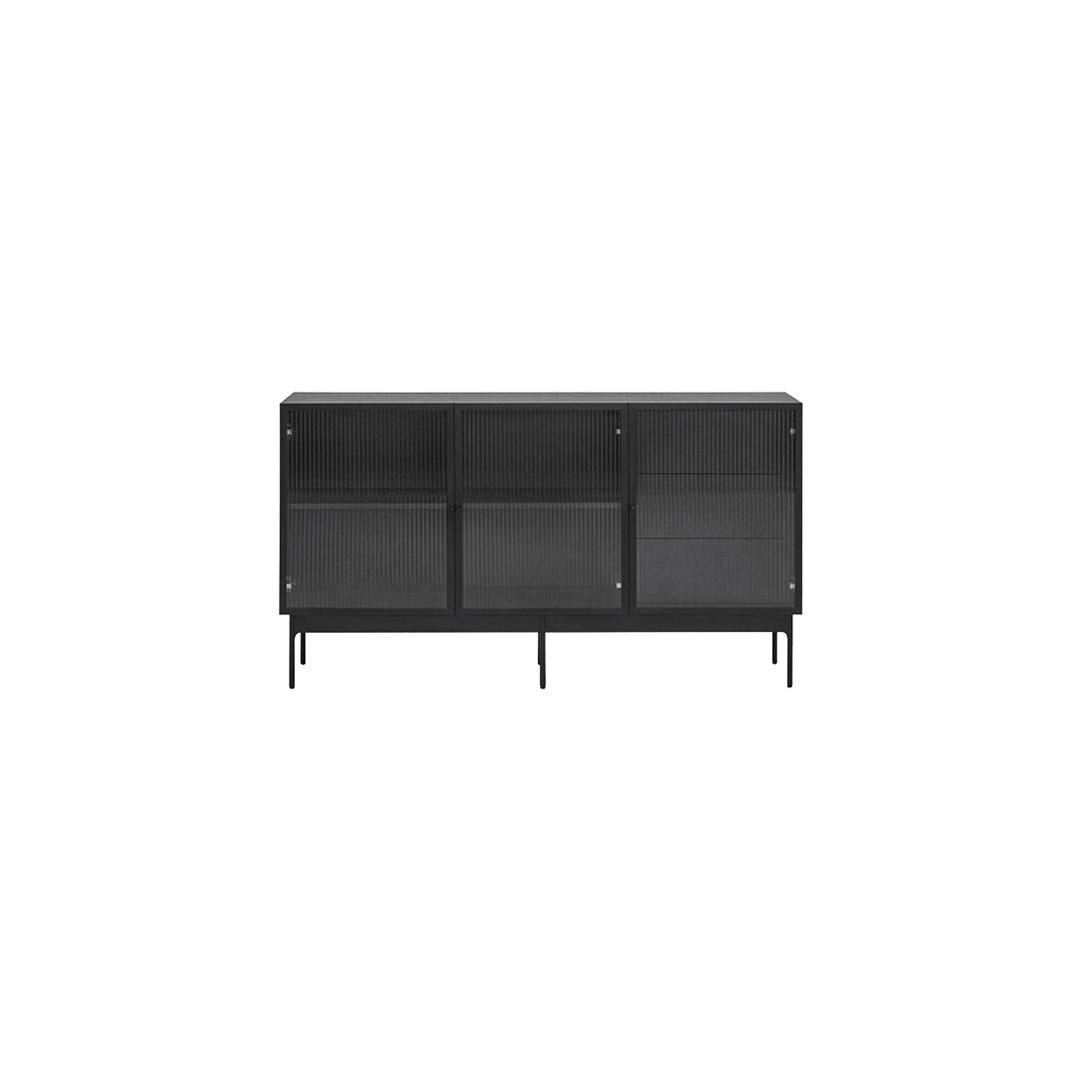 Buffet 3 portes 140x45 cm Blur de Teulat noir