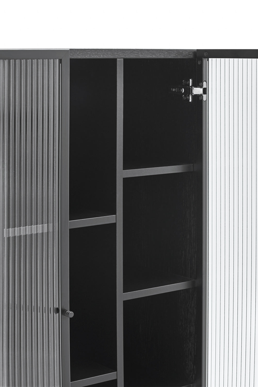 Buffet moderne 2 portes  70x140 cm Blur par Teulat noir