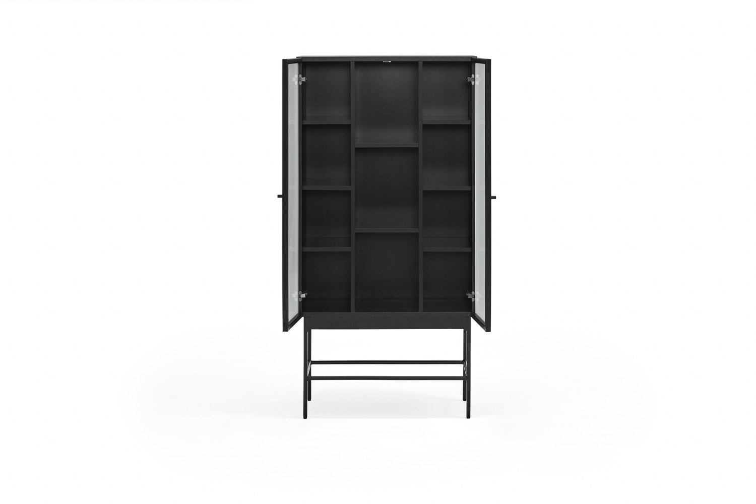 Buffet moderne 2 portes  70x140 cm Blur par Teulat noir