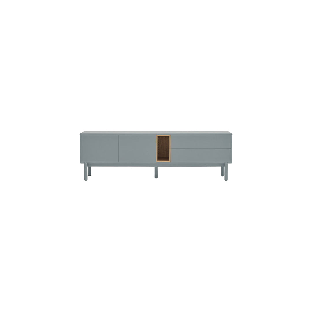 Meuble TV 180x40 cm Corvo de Teulat gris perle