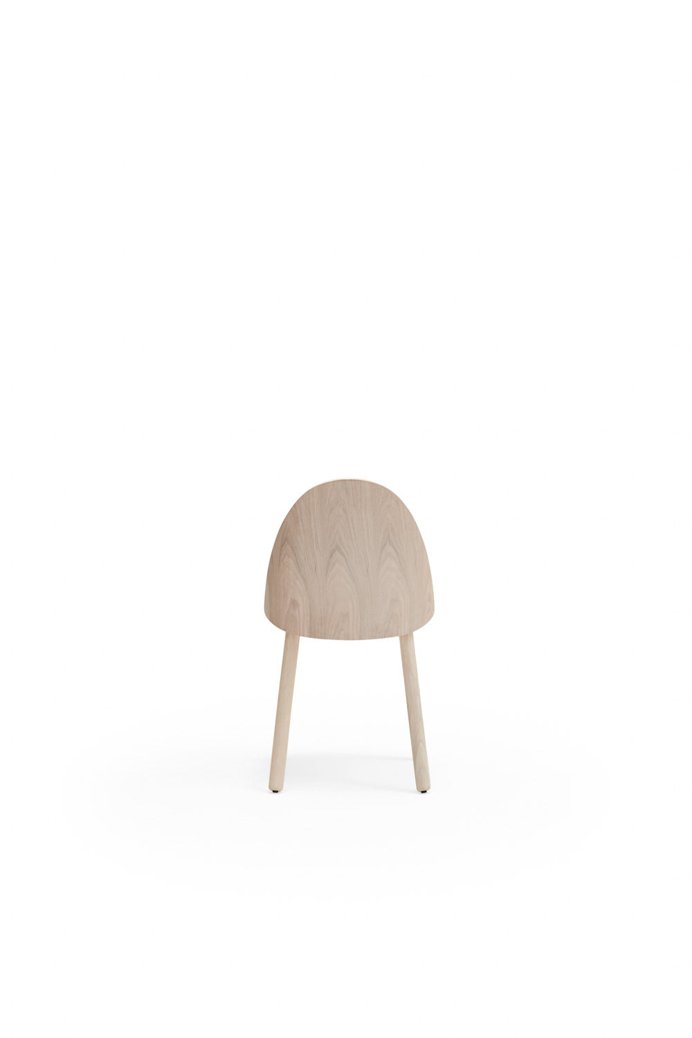 Lot de 2 chaises Uma en bois naturel et tissu gris clair 