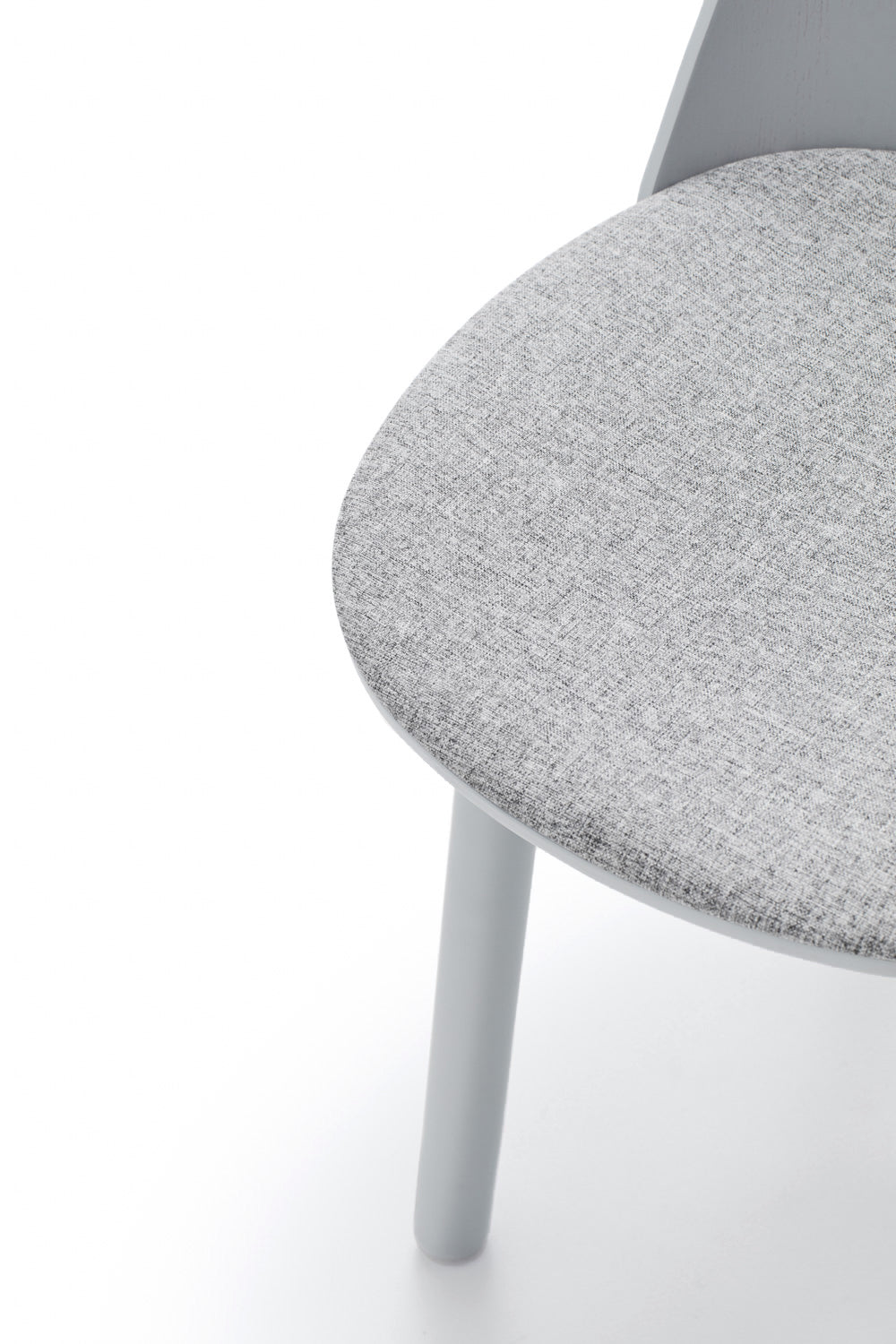 Lot de 2 chaises Uma bois et tissu gris