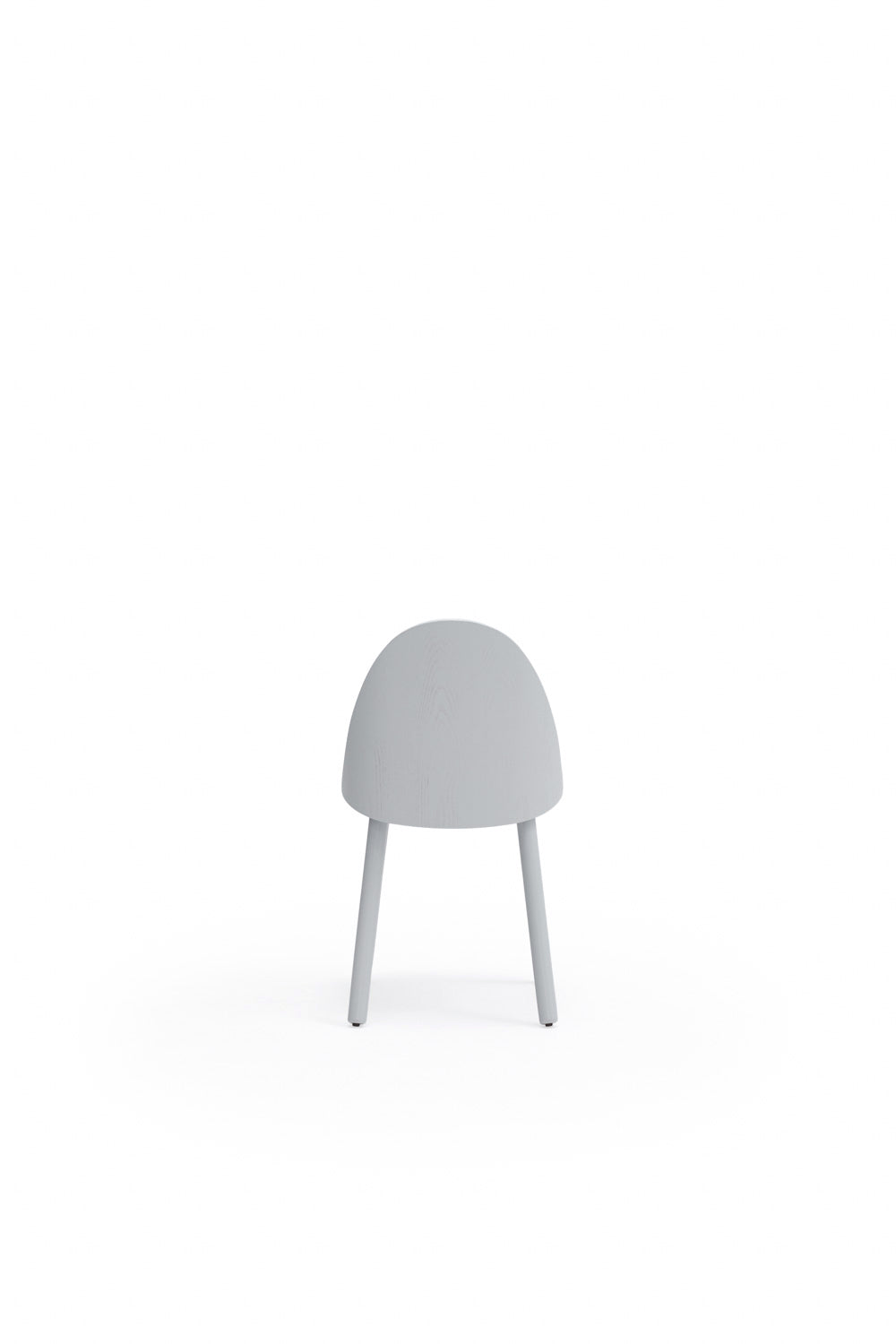 Lot de 2 chaises Uma bois et tissu gris